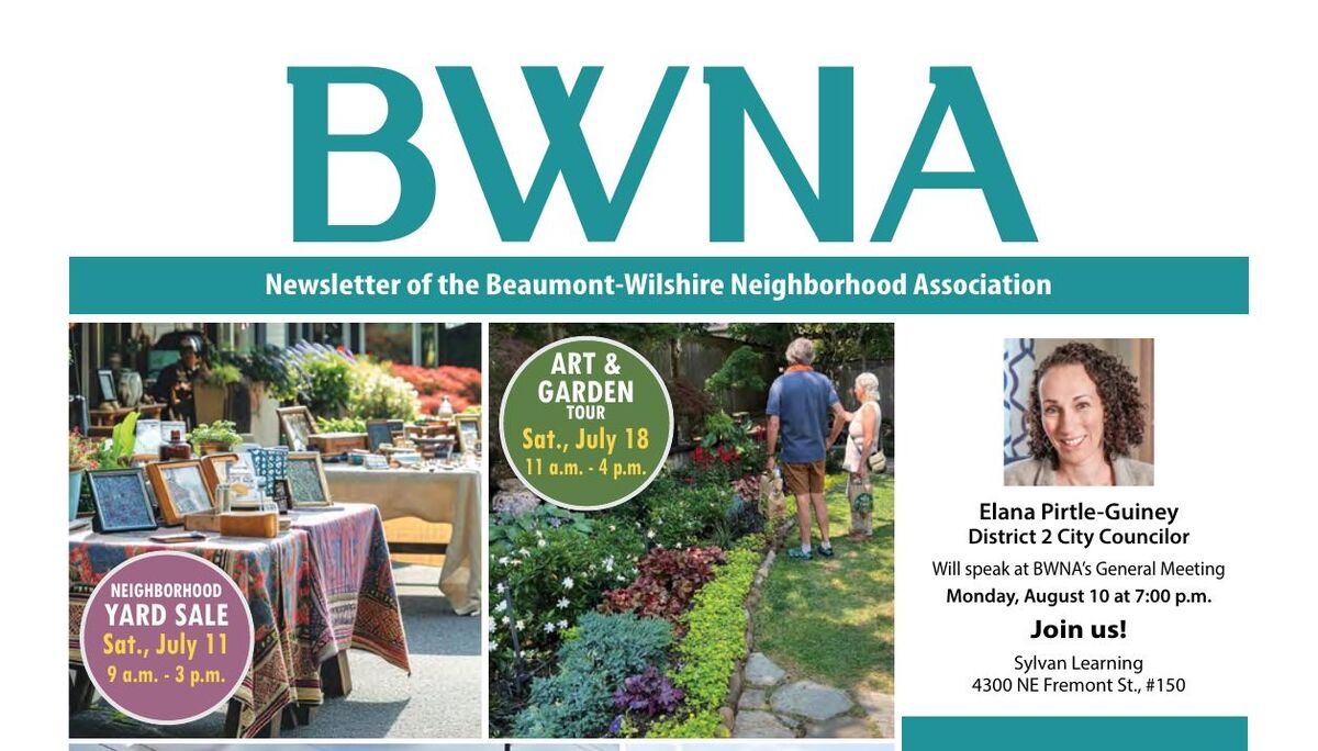 The cover of the July-August 2026 BWNA newsletter