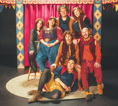 Rose Bonomo, center, performs and is the producer for Love, Shakespeare, a local troupe that has its own creative spin on the Bard. Photo by Summer Hughes.