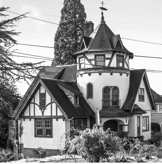 Dubbed "The Castle House" by neighbors, this historic property at NE 41st and Wistaria recently sold to a Bend couple who specialize in historic restoration. Photo courtesy of Cee Webster of Neighbors Realty.