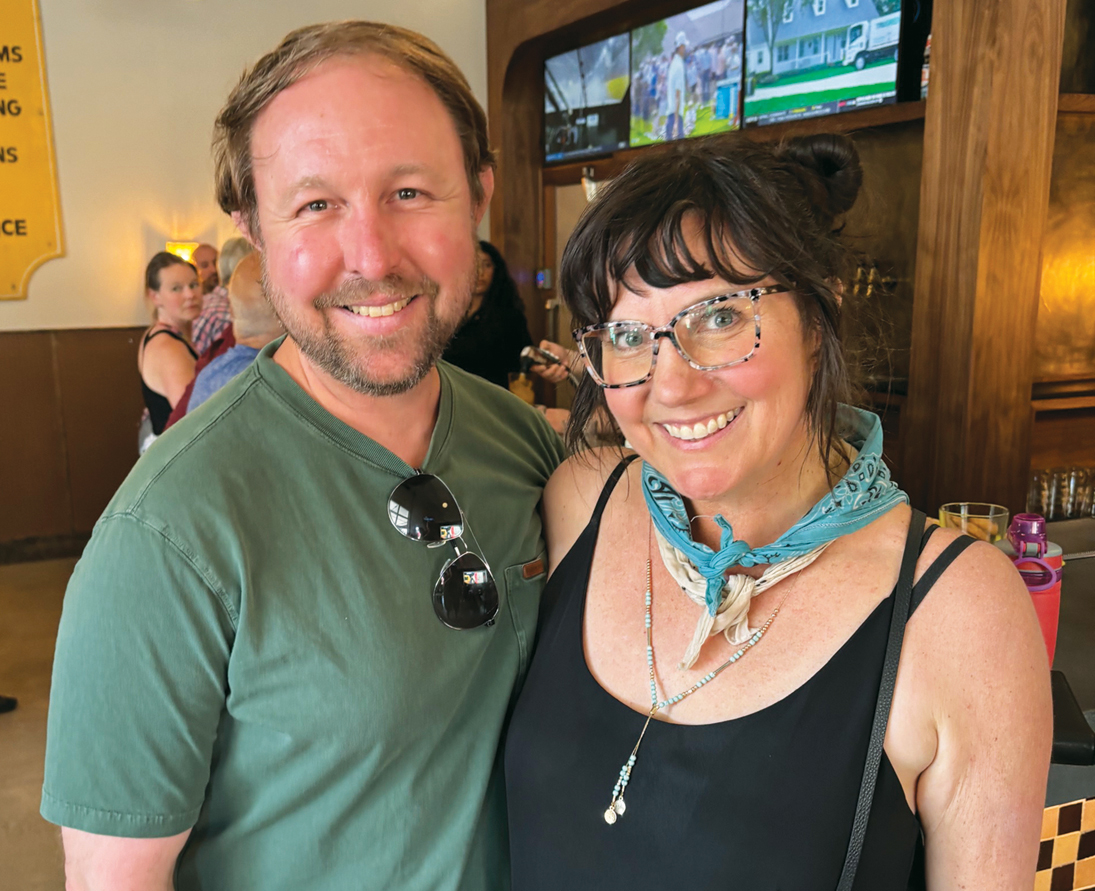 B-W residents Paul Danielson and Andrea Fellers at the Fremont Garage opening