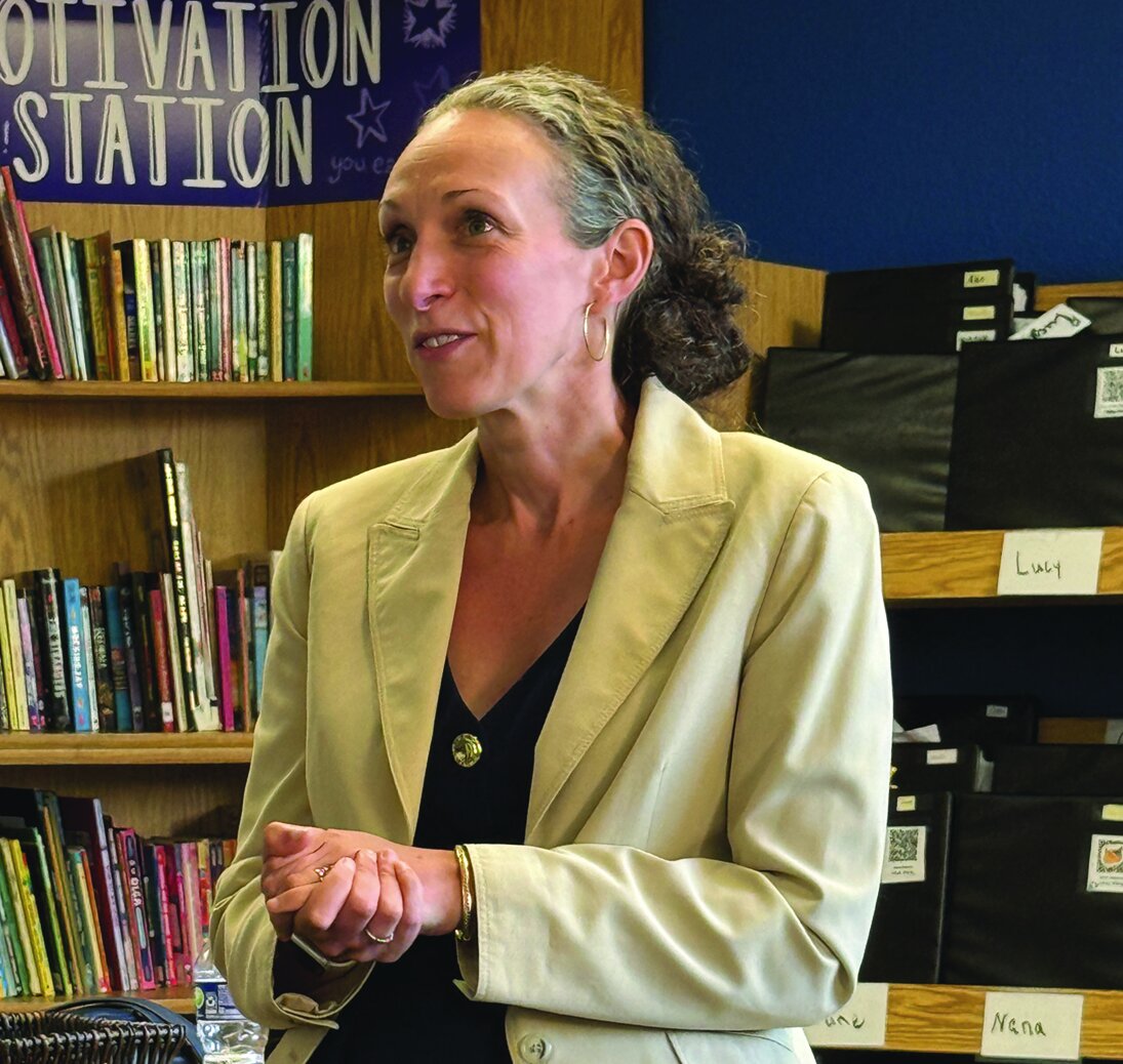 District 2 City Councilor Elana Pirtle-Guiney was the guest speaker at a recent BWNA meeting. She answered residents' questions for an hour at the well-attended session. Photo by Susan Trabucco.